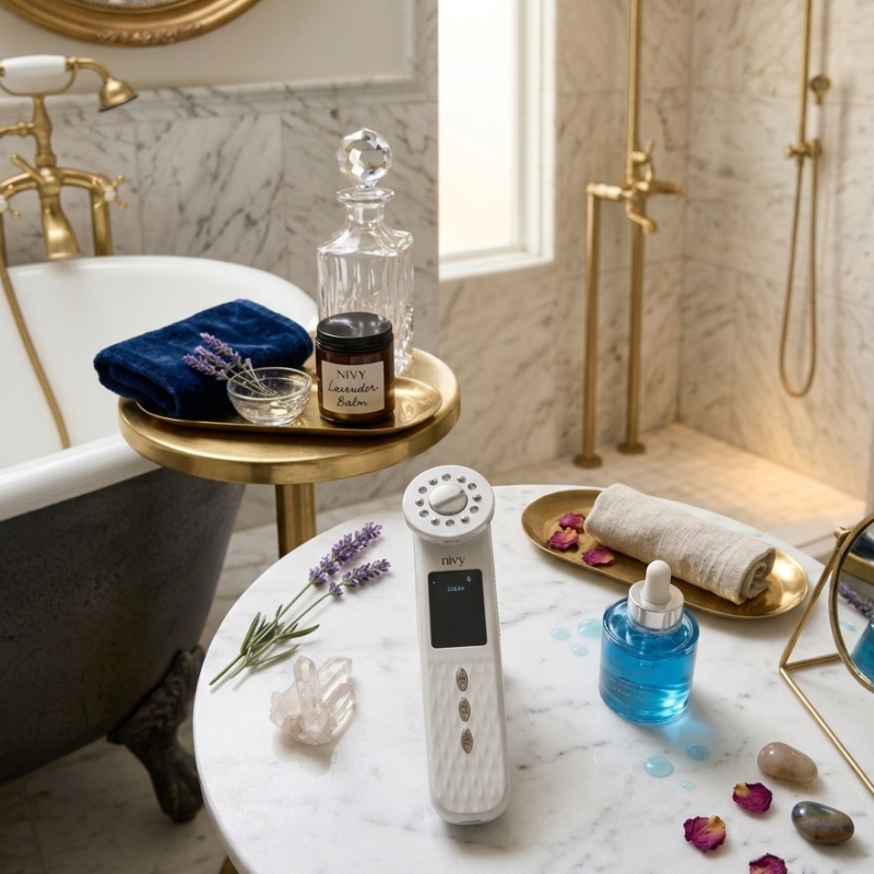 Skin Rejuvenation Photon Ultrasonic Facial Device, Lift, Sculpt & Glow — From Home