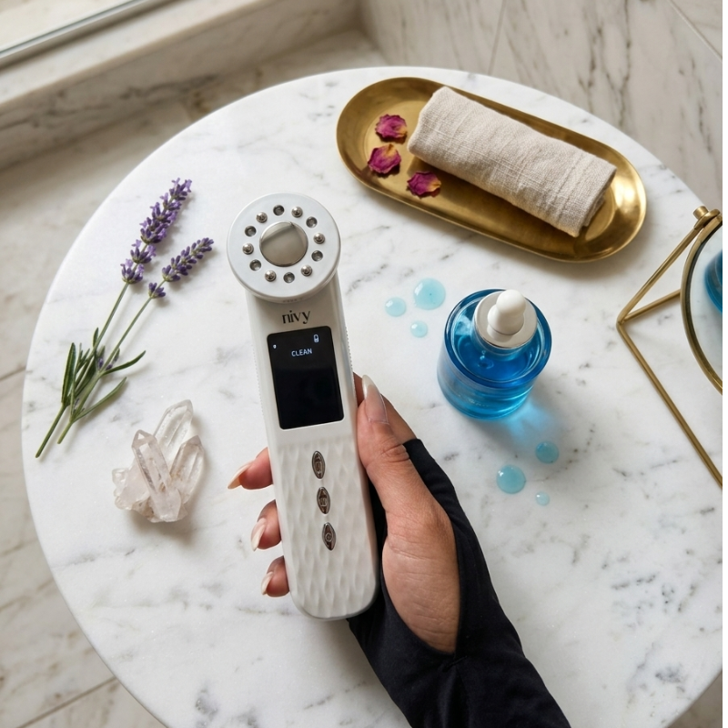 Skin Rejuvenation Photon Ultrasonic Facial Device, Lift, Sculpt & Glow — From Home