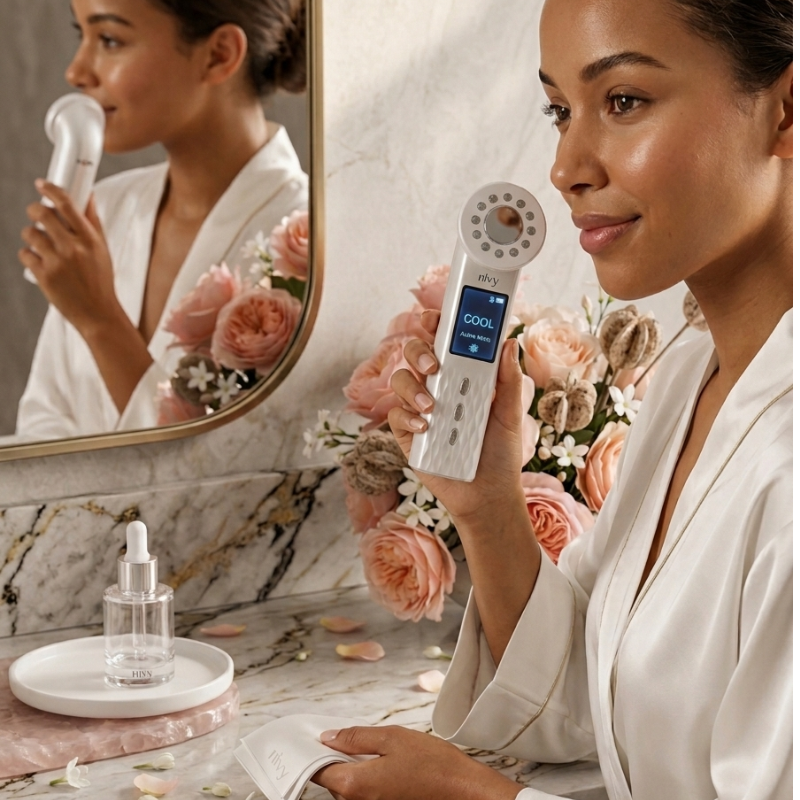 Skin Rejuvenation Photon Ultrasonic Facial Device, Lift, Sculpt & Glow — From Home