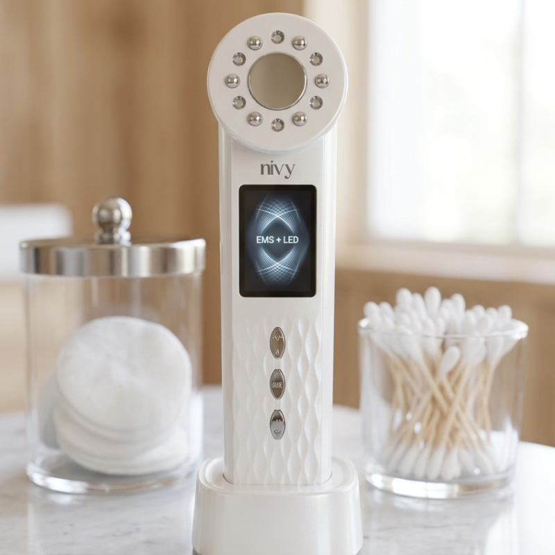 Skin Rejuvenation Photon Ultrasonic Facial Device, Lift, Sculpt & Glow — From Home
